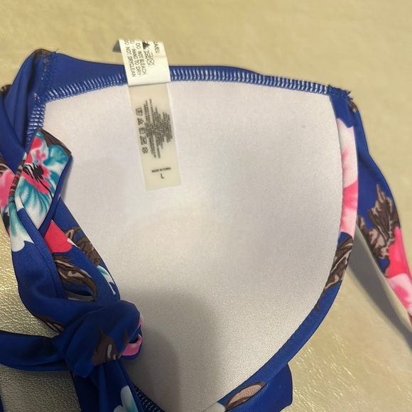 COCOSHIP Blue Floral Bikini - Picture 4 of 9